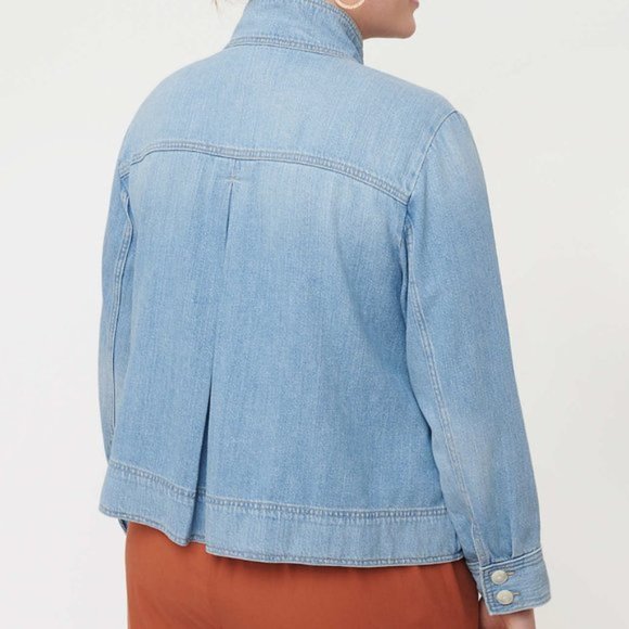 LOFT Light Blue Jean Jacket - Picture 2 of 11
